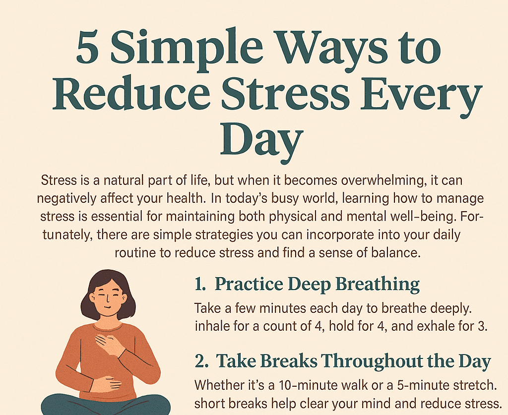5 Simple Ways to Reduce Stress Every Day