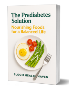 The Prediabetes Solution cover — Lifestyle-focused support for stabilising blood sugar, Bloom Health Haven