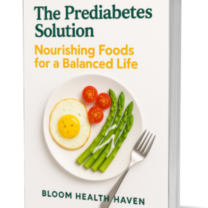 The Prediabetes Solution cover — Lifestyle-focused support for stabilising blood sugar, Bloom Health Haven