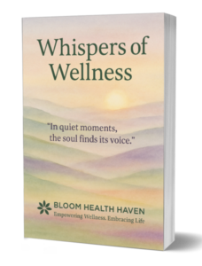 Whispers of Wellness cover — Gentle guidance for emotional healing, inner calm, and, Bloom Health Haven