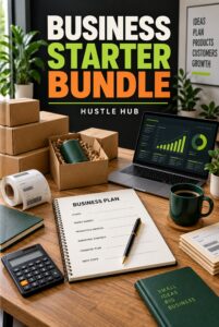 Business Starter Bundle cover - clear title digital download from Bloom Health Haven