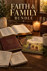 Faith & Family Bundle cover - clear title digital download from Bloom Health Haven