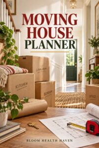 Moving House Planner cover - clear title digital download from Bloom Health Haven