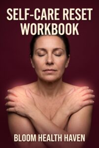 Self-Care Reset Workbook cover - clear title digital download from Bloom Health Haven