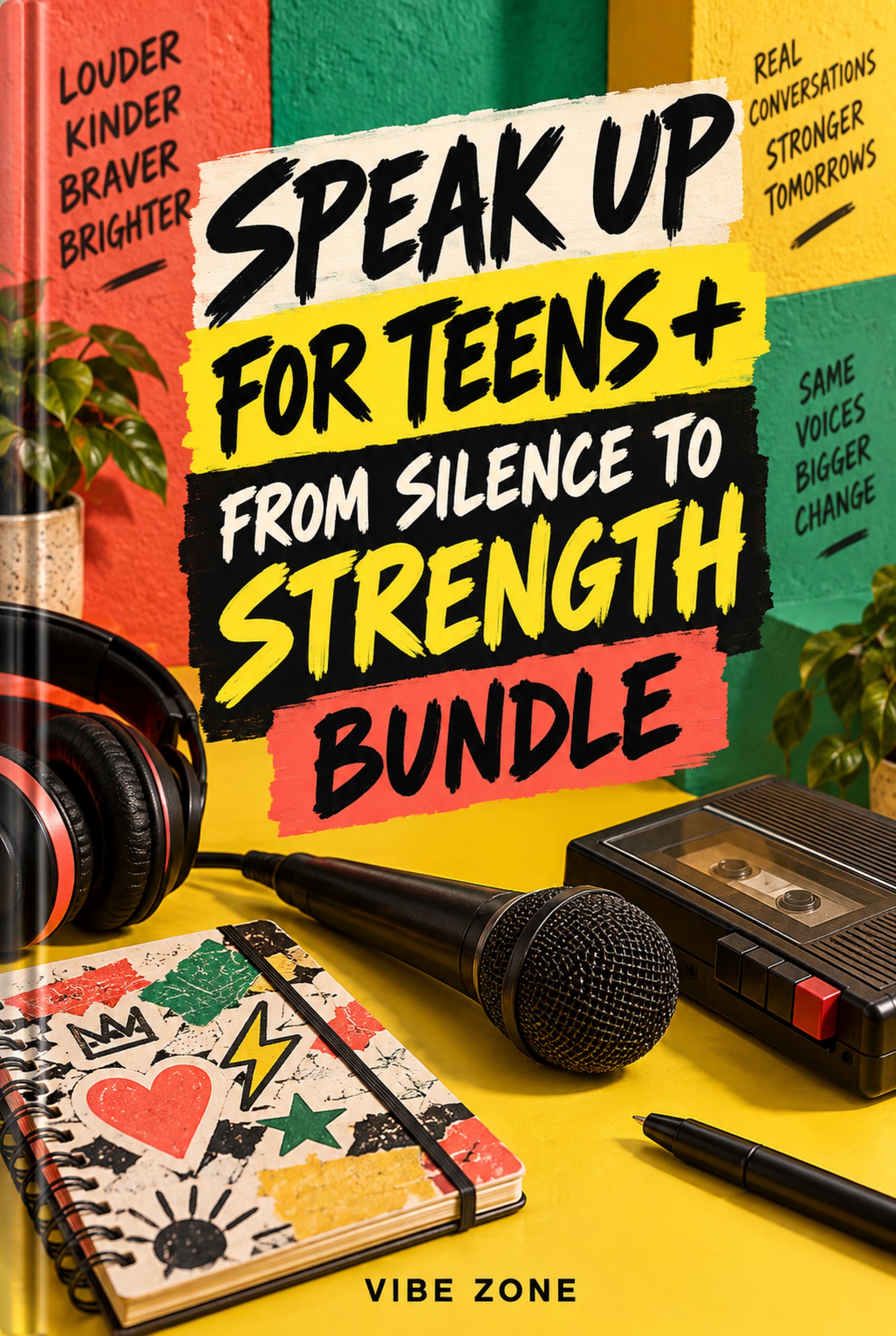 Speak Up for Teens + From Silence to Strength Bundle cover - clear title digital download from Bloom Health Haven